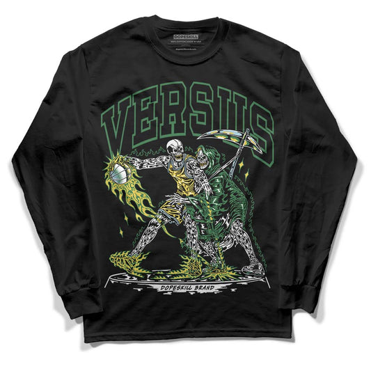 Jordan 5 “Lucky Green” DopeSkill Long Sleeve T-Shirt VERSUS Graphic Streetwear - Black