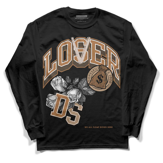 Jordan 3 Retro Palomino DopeSkill Long Sleeve T-Shirt Loser Lover Graphic Streetwear - Black