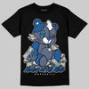 Jordan 11 Retro Low Diffused Blue DopeSkill T-Shirt MOMM Bear Graphic Streetwear - Black