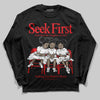 Red Sneakers DopeSkill Long Sleeve T-Shirt New Seek First Graphic Streetwear - black