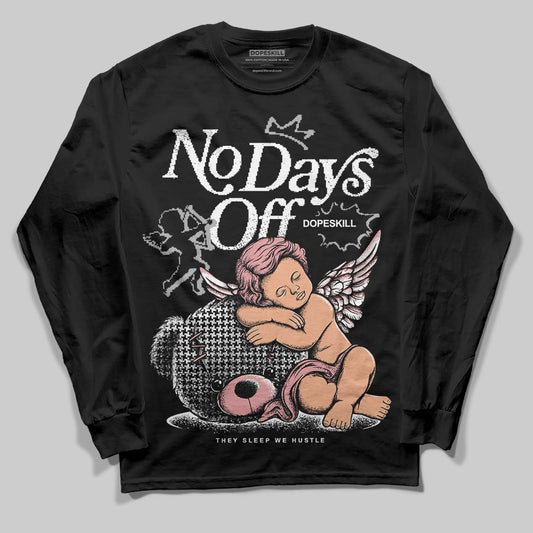 Harris Tweed x Wmns Dunk Low 'Black Phantom' DopeSkill Long Sleeve T-Shirt New No Days Off Graphic Streetwear - Black