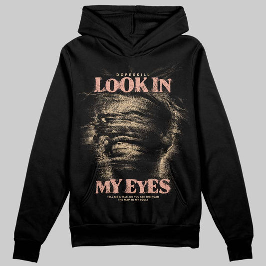 TAN Sneakers DopeSkill Hoodie Sweatshirt Look In My Eyes Graphic Streetwear - Black