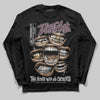 A Ma Maniére x Air Jordan 5 “Violet Ore” DopeSkill Long Sleeve T-Shirt The Mouth With No Droughts Graphic Streetwear - Black