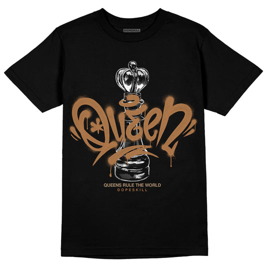 Jordan 3 Retro Palomino DopeSkill T-Shirt Queen Chess Graphic Streetwear - Black