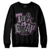 Jordan 2 “Mauve/Off-Noir” DopeSkill Sweatshirt Talk Is Chip Graphic Streetwear - Black