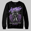 PURPLE Sneakers DopeSkill Sweatshirt Nothing Can Hold US Down Graphic Streetwear - Black