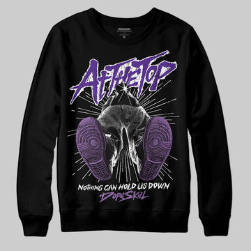 PURPLE Sneakers DopeSkill Sweatshirt Nothing Can Hold US Down Graphic Streetwear - Black