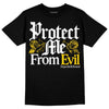 Jordan 6 “Yellow Ochre” DopeSkill T-Shirt Protect Me From Evil Graphic Streetwear - Black