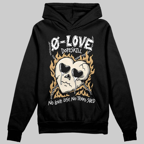 Jordan 5 Retro Reverse Metallic DopeSkill Hoodie Sweatshirt Crying Heart Graphic Streetwear - Black