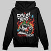 Red Sneakers DopeSkill Hoodie Sweatshirt Ease My Mind Graphic Streetwear - Black
