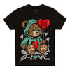 Jordan 3 "Green Glow" DopeSkill Toddler Kids T-shirt Broken Bear Graphic Streetwear - Black