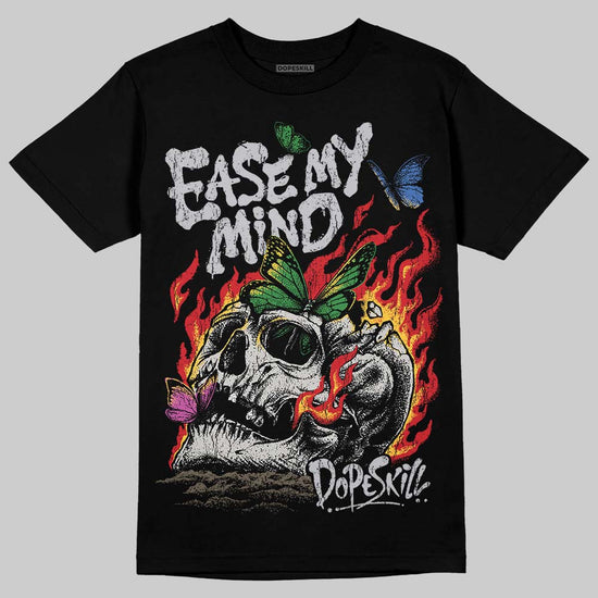 Grey Sneakers DopeSkill T-Shirt Ease My Mind Graphic Streetwear - Black