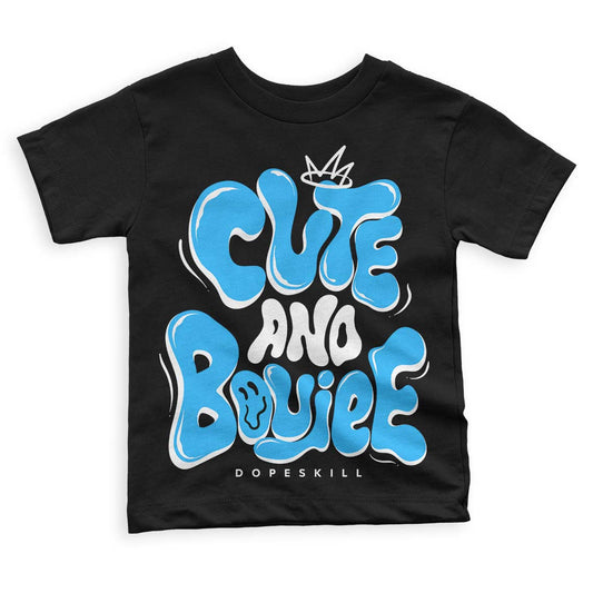 Jordan 1 High Retro OG “University Blue” DopeSkill Toddler Kids T-shirt Cute and Boujee Graphic Streetwear - Black