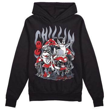 Jordan 4 “Bred Reimagined” DopeSkill Hoodie Sweatshirt Chillin Graphic Streetwear - Black