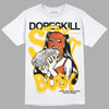 Yellow Sneakers DopeSkill T-Shirt Stay It Busy Graphic Streetwear - White 