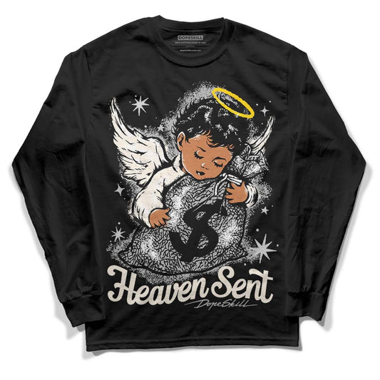 Jordan 3 “Off Noir” DopeSkill Long Sleeve T-Shirt Heaven Sent Graphic Streetwear - Black