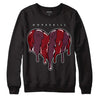 Jordan 5 Retro Burgundy (2023) DopeSkill Sweatshirt Slime Drip Heart Graphic Streetwear - Black