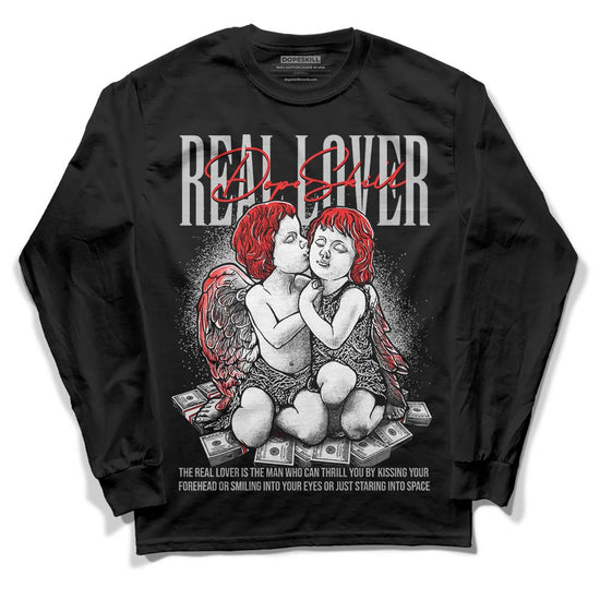 Jordan Spizike Low Bred DopeSkill Long Sleeve T-Shirt Real Lover Graphic Streetwear - Black 