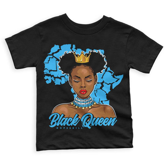 Jordan 1 High Retro OG “University Blue” DopeSkill Toddler Kids T-shirt Black Queen Graphic Streetwear - Black