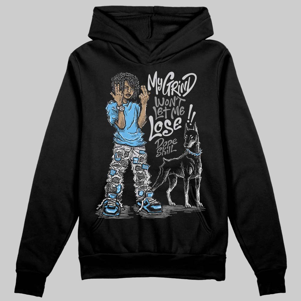 Grey Sneakers DopeSkill Hoodie Sweatshirt My Grind Won't Let Me Lose Graphic Streetwear - Black