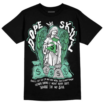 Jordan 1 High OG Green Glow DopeSkill T-Shirt Angels Graphic Streetwear - Black