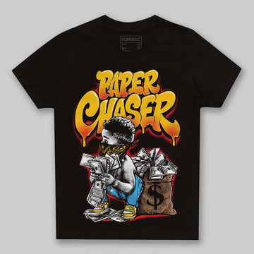 Yellow Sneakers DopeSkill Toddler Kids T-shirt Paper Chaser Boy Graphic Streetwear - Black