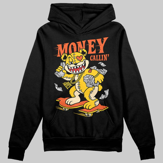 Yellow Sneakers DopeSkill Hoodie Sweatshirt Money Callin' Graphic Streetwear - Black