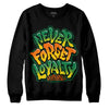 Green Sneakers DopeSkill Sweatshirt Never Forget Loyalty Graphic Streetwear - Black 