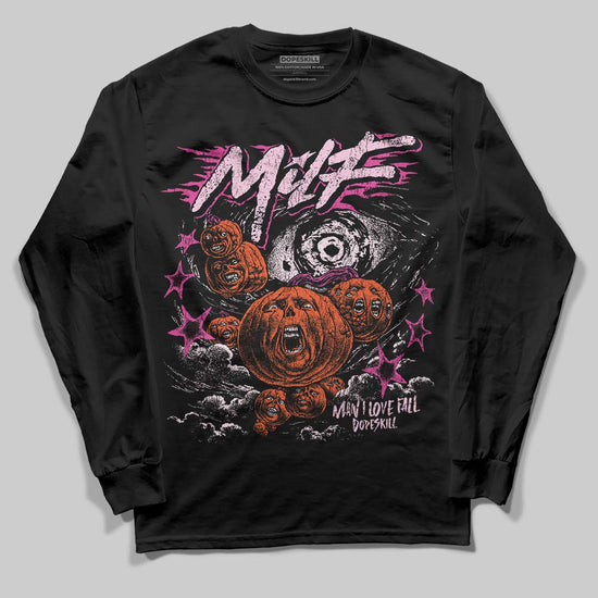 Dunk Low Triple Pink DopeSkill Long Sleeve T-Shirt MILF Graphic Streetwear - Black