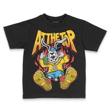 Yellow Sneakers DopeSkill Toddler Kids T-shirt At The Top Graphic Streetwear - Black