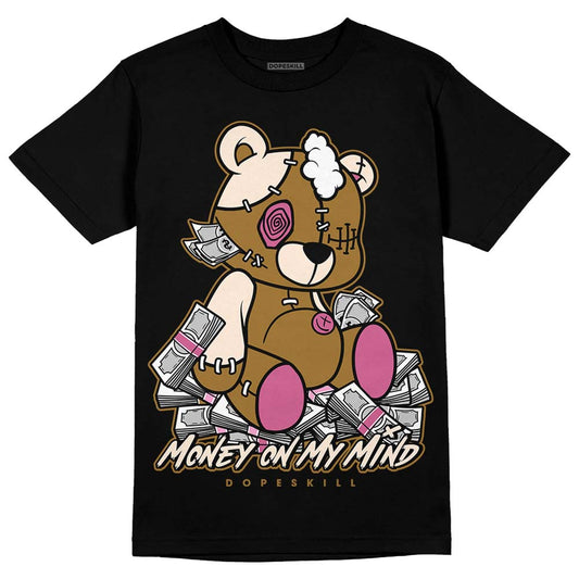 Dunk Low Just Do It “Bronzine/Playful Pink” DopeSkill T-Shirt MOMM Bear Graphic Streetwear - Black