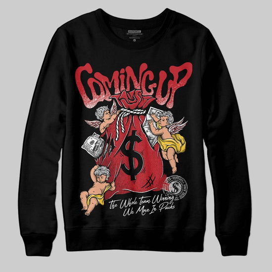 Jordan 14 Retro Ferrari (2025) DopeSkill Sweatshirt Money Bag Coming Up Graphic Streetwear - Black