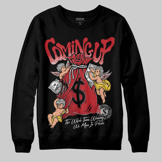 Jordan 14 Retro Ferrari (2025) DopeSkill Sweatshirt Money Bag Coming Up Graphic Streetwear - Black