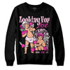 Dunk Low Triple Pink DopeSkill Sweatshirt Looking For Love Graphic Streetwear - Black