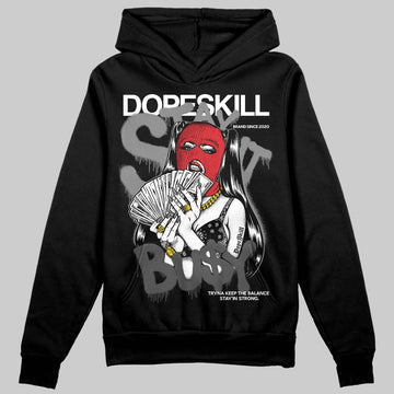Jordan 10 Retro Shadow (2025) DopeSkill Hoodie Sweatshirt Stay It Busy Graphic Streetwear - Black