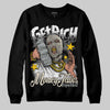 Jordan 5 Retro Reverse Metallic DopeSkill Sweatshirt Get Rich Graphic Streetwear - Black