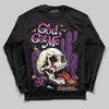 Jordan 12 “Field Purple” DopeSkill Long Sleeve T-Shirt God Got Me Graphic Streetwear - Black