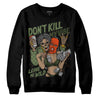 Olive Sneakers DopeSkill Sweatshirt Don't Kill My Vibe Graphic Streetwear - Black