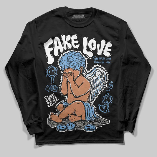 Jordan 12 Retro 'Melo' DopeSkill Long Sleeve T-Shirt False Love Graphic Streetwear - black