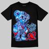 Jordan 6 University Blue DopeSkill T-Shirt Broken Heart Graphic Streetwear - Black