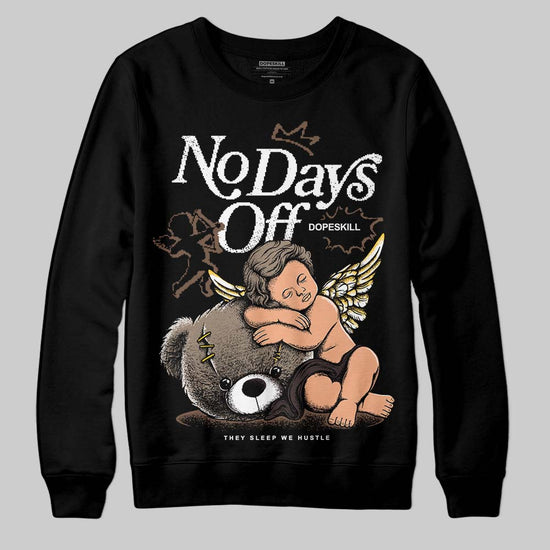 SoleFly x Air Jordan 12 Retro SP 'Cafecito/Baroque Brown' DopeSkill Sweatshirt New No Days Off Graphic Streetwear - Black