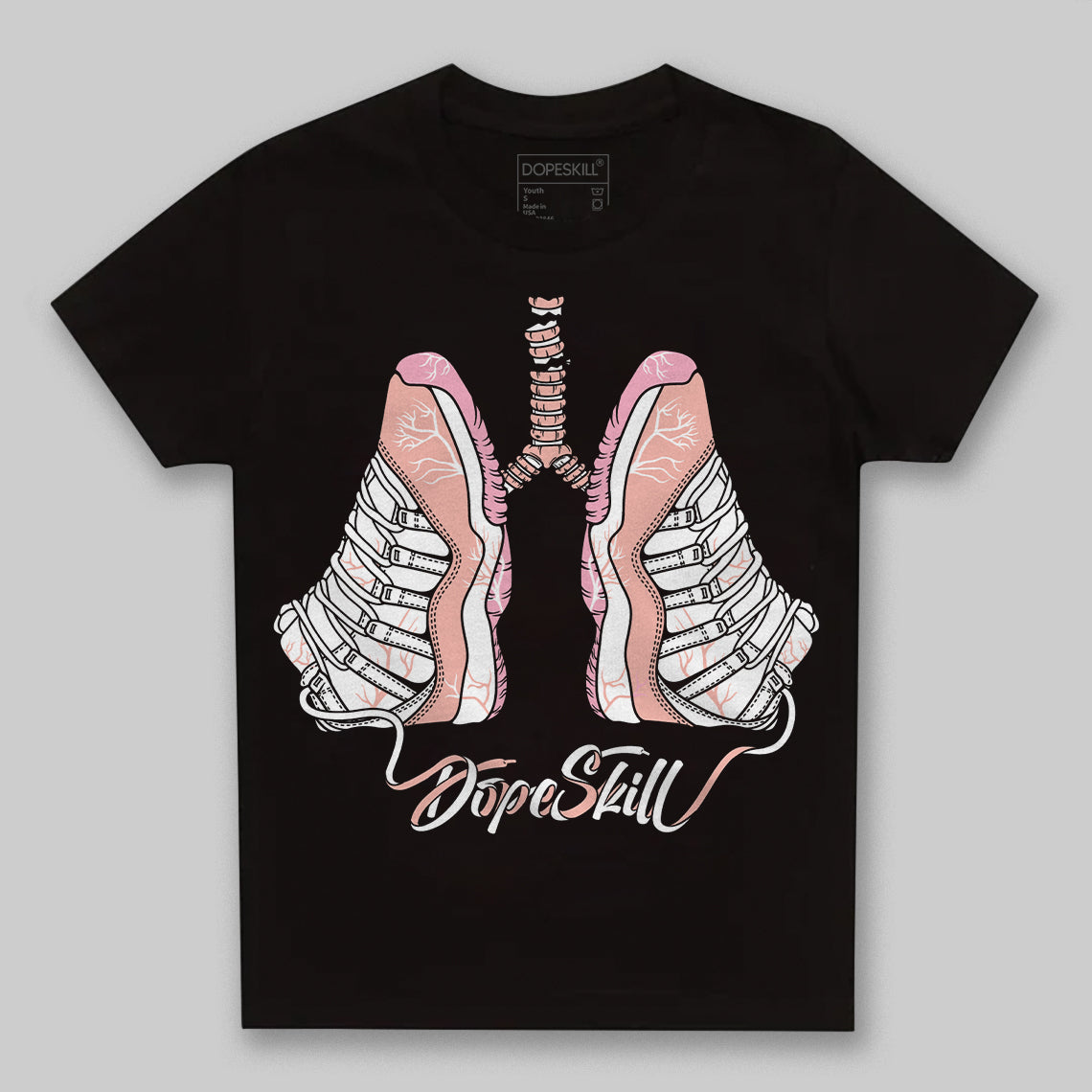 Jordan 11 Low “Legend Pink” DopeSkill Toddler Kids T-shirt Breathe Graphic Streetwear - Black