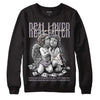 Jordan 2 Cement Grey DopeSkill Sweatshirt Real Lover Graphic Streetwear - Black