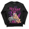 Pink Sneakers DopeSkill Long Sleeve T-Shirt New No Days Off Graphic Streetwear - Black