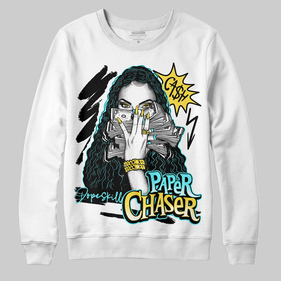 Jordan 5 Aqua DopeSkill Sweatshirt NPC Graphic Streetwear - White