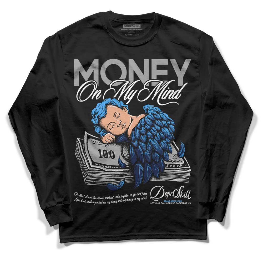 Jordan Spiz’ike Low “White/Obsidian” DopeSkill Long Sleeve T-Shirt MOMM Graphic Streetwear - Black