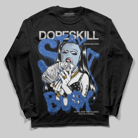 Awake NY x Jordan 5 Retro 'Black Racer Blue' DopeSkill Long Sleeve T-Shirt Stay It Busy Graphic Streetwear - Black