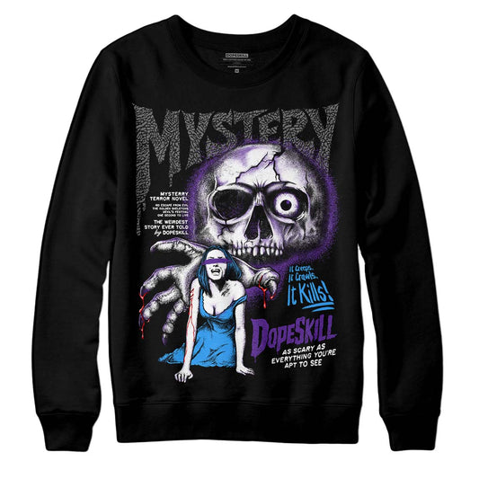 Jordan 3 Dark Iris DopeSkill Sweatshirt Mystery Ghostly Grasp Graphic Streetwear - Black