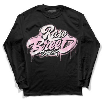 Dunk Low LX Pink Foam DopeSkill Long Sleeve T-Shirt Rare Breed Type Graphic Streetwear - Black