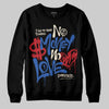 Jordan 1 Low Travis Scott x Fragment DopeSkill Sweatshirt No Money No Love Typo Graphic Streetwear - Black